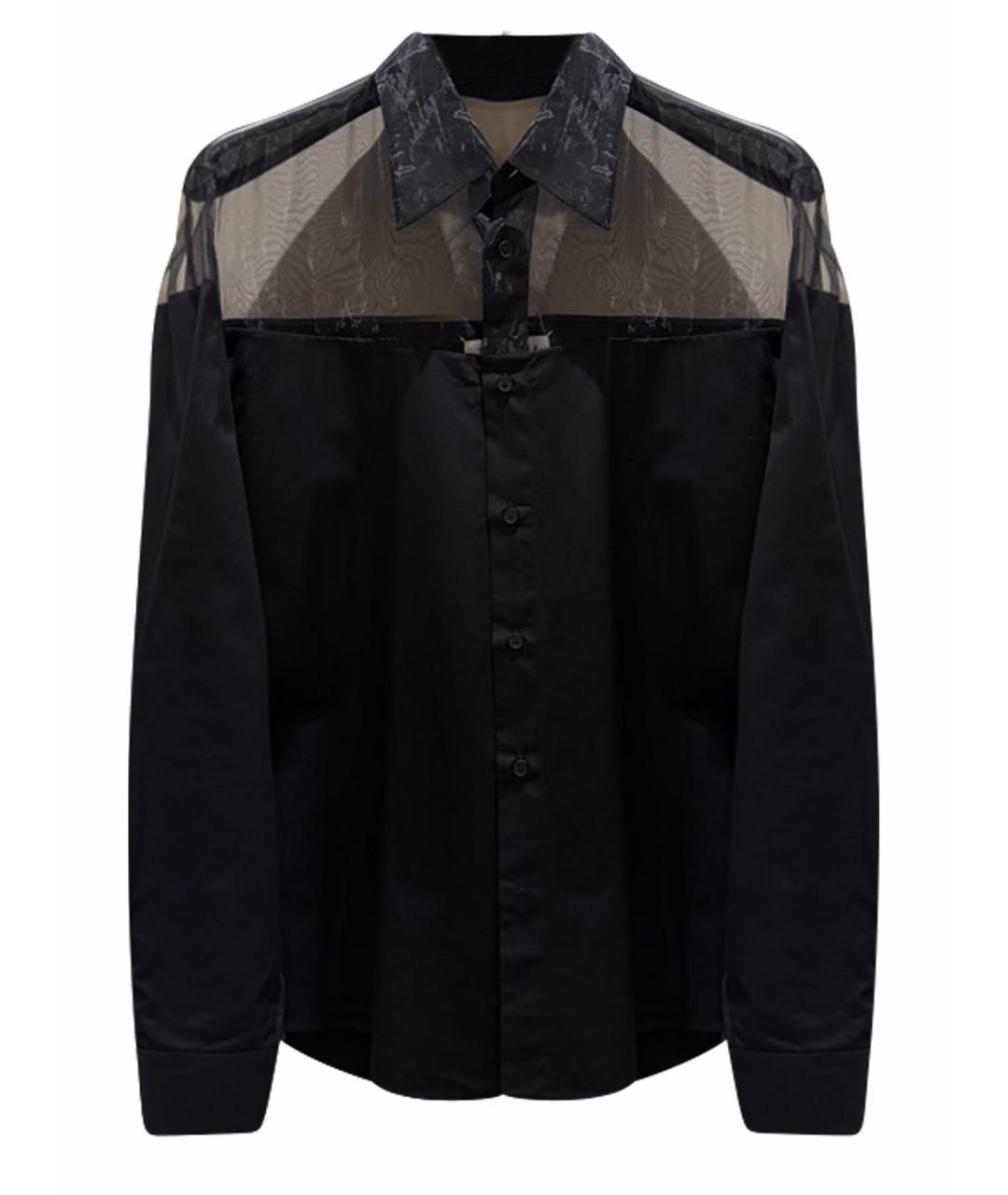 MAISON MARGIELA Черная хлопковая рубашка, фото 1