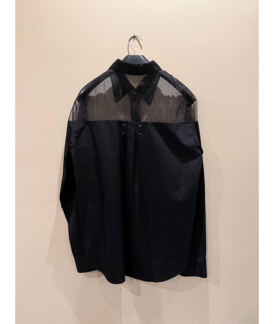 MAISON MARGIELA Черная хлопковая рубашка, фото 2
