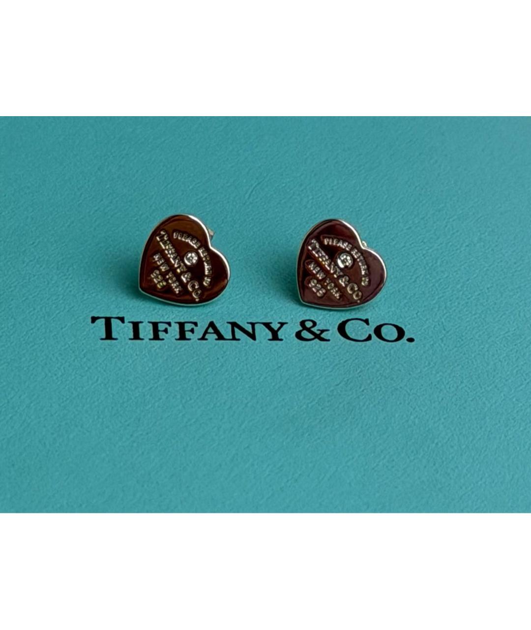 TIFFANY&CO Серебряные серебряные серьги, фото 4