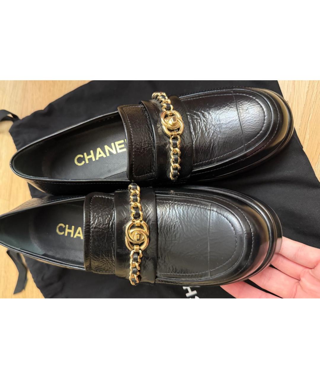 CHANEL Черные ботинки, фото 4