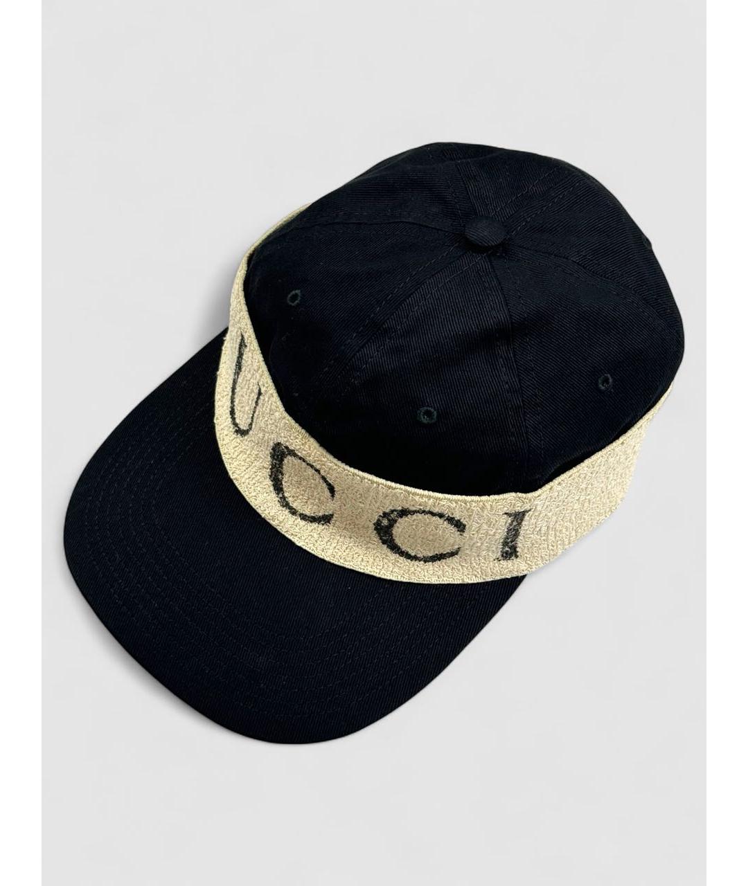 GUCCI Черная хлопковая кепка/бейсболка, фото 3
