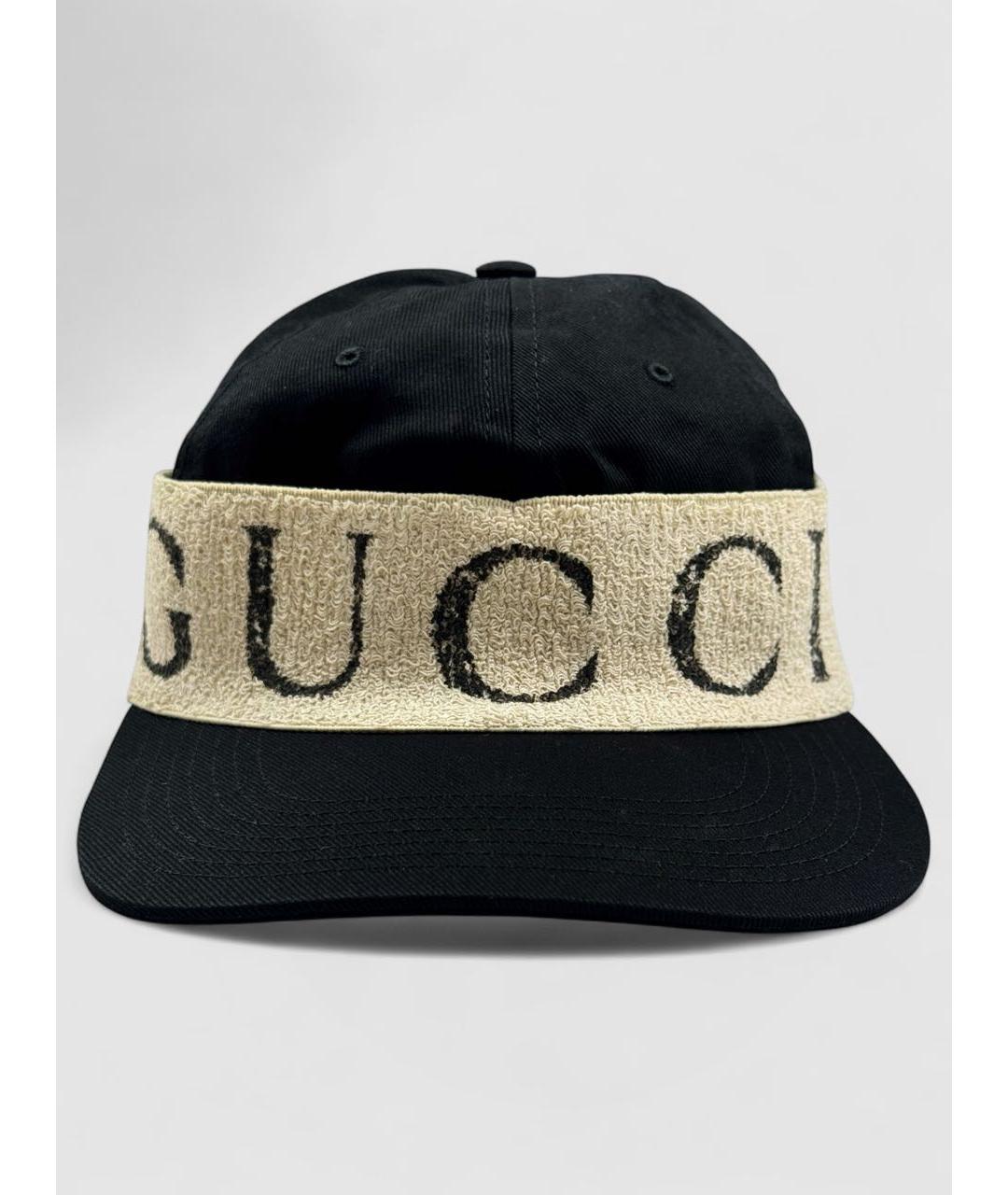 GUCCI Черная хлопковая кепка/бейсболка, фото 2