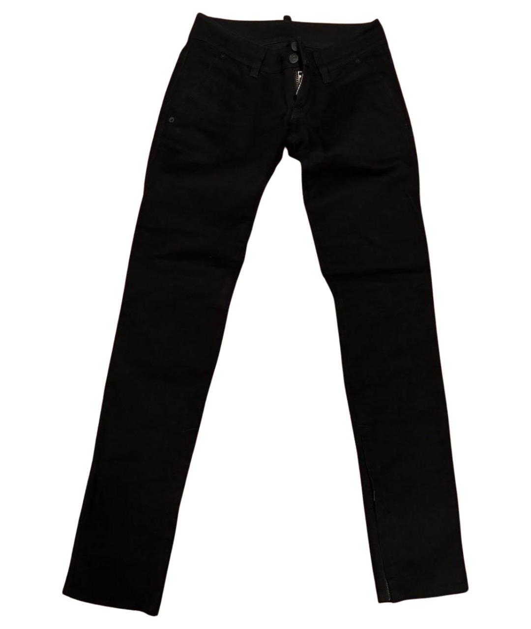 DSQUARED2 Черные хлопковые джинсы слим, фото 1