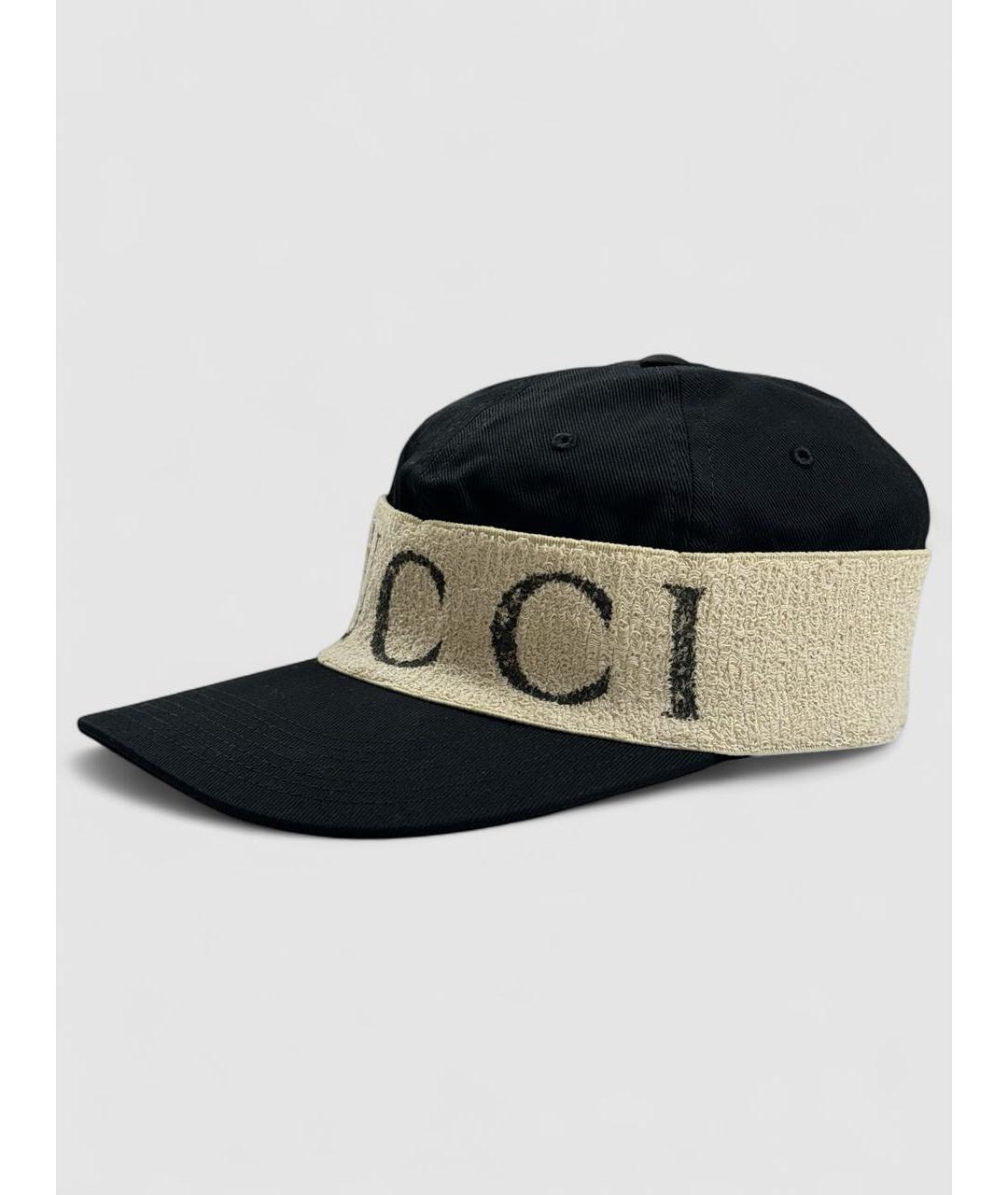 GUCCI Черная хлопковая кепка, фото 6