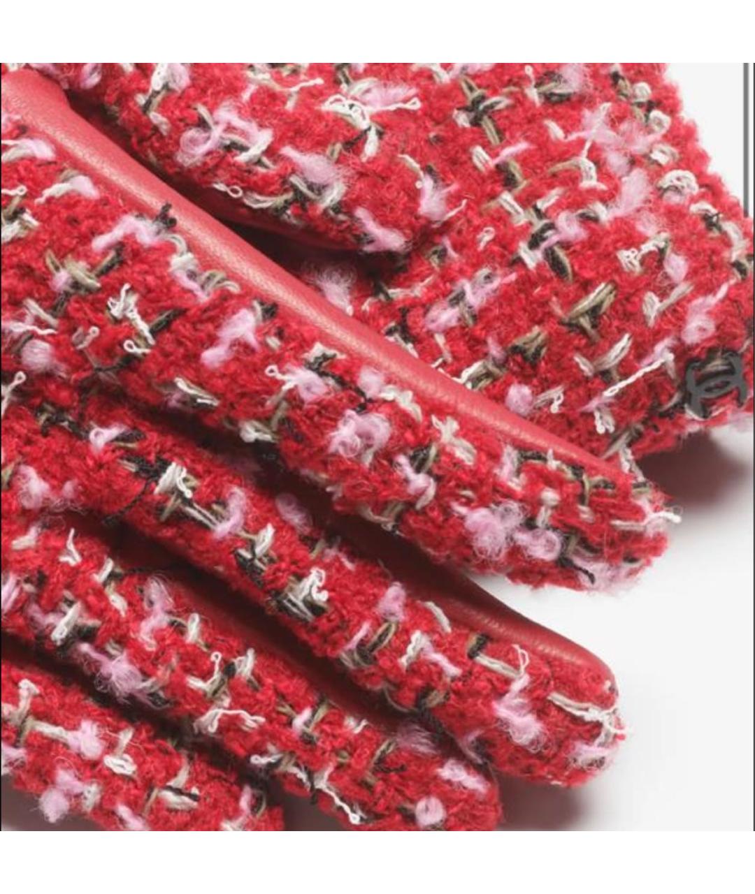 CHANEL Красные перчатки, фото 2