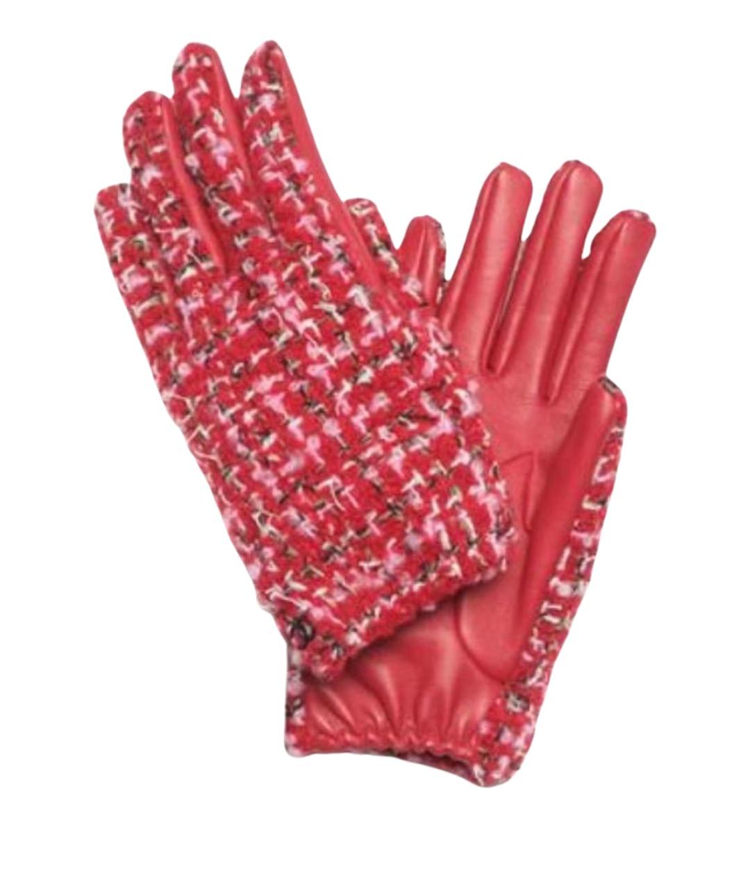 CHANEL Красные перчатки, фото 1