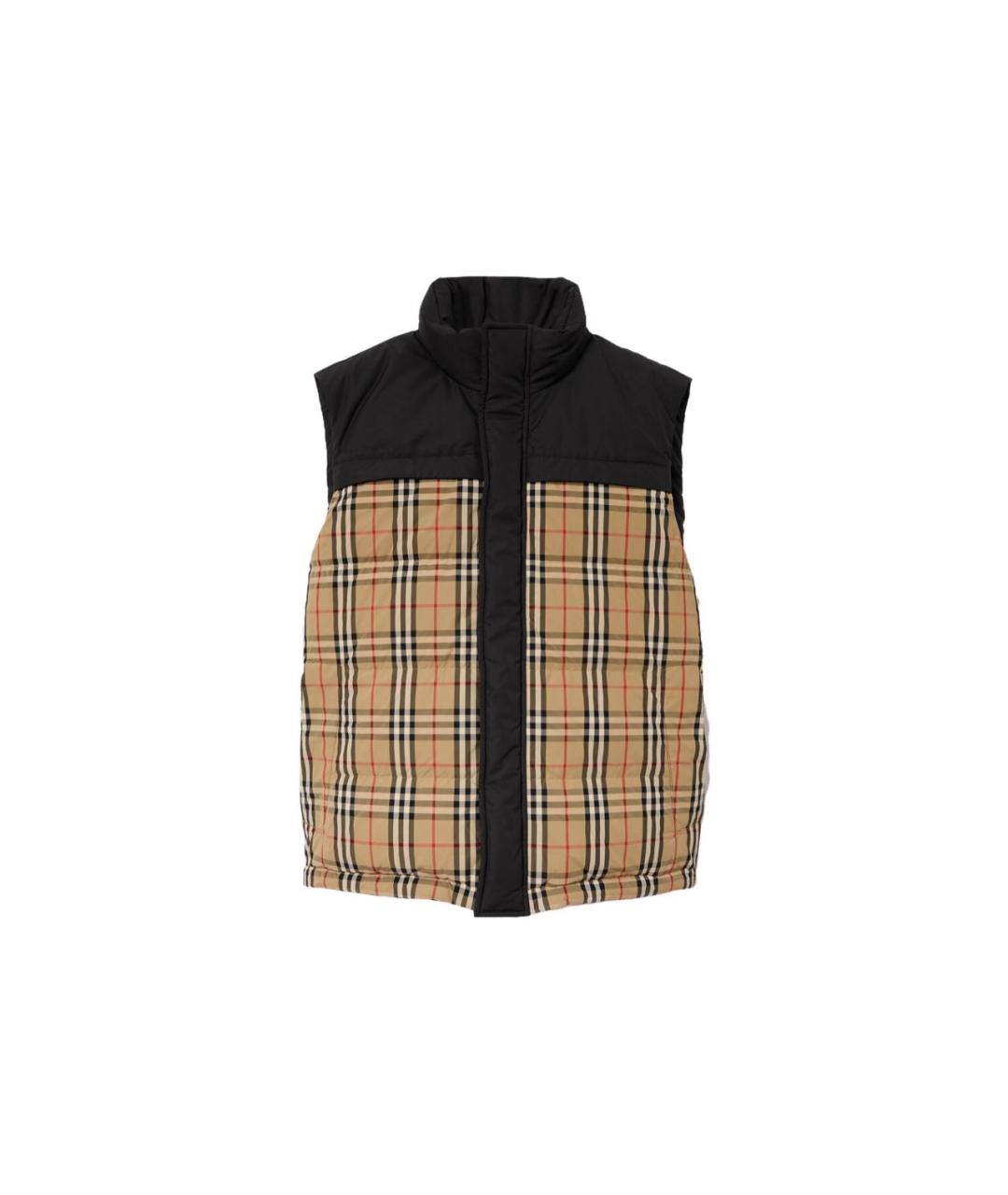 BURBERRY Черный полиэстеровый жилет, фото 1