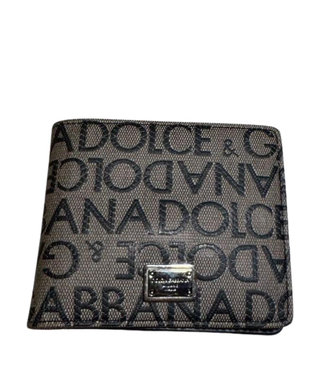 DOLCE&GABBANA Бежевый кожаный кошелек, фото 1