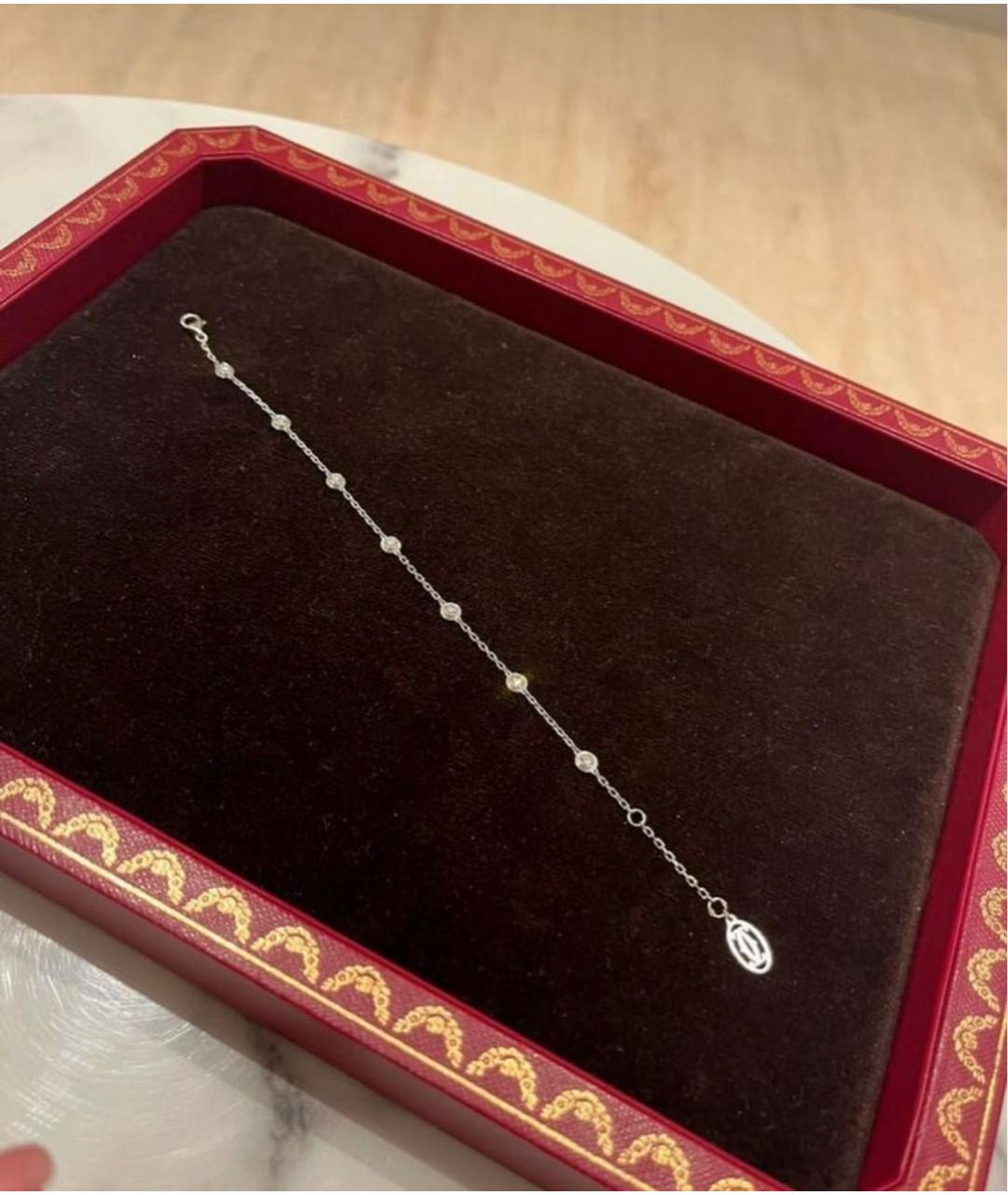 CARTIER Серебрянный браслет из белого золота, фото 3