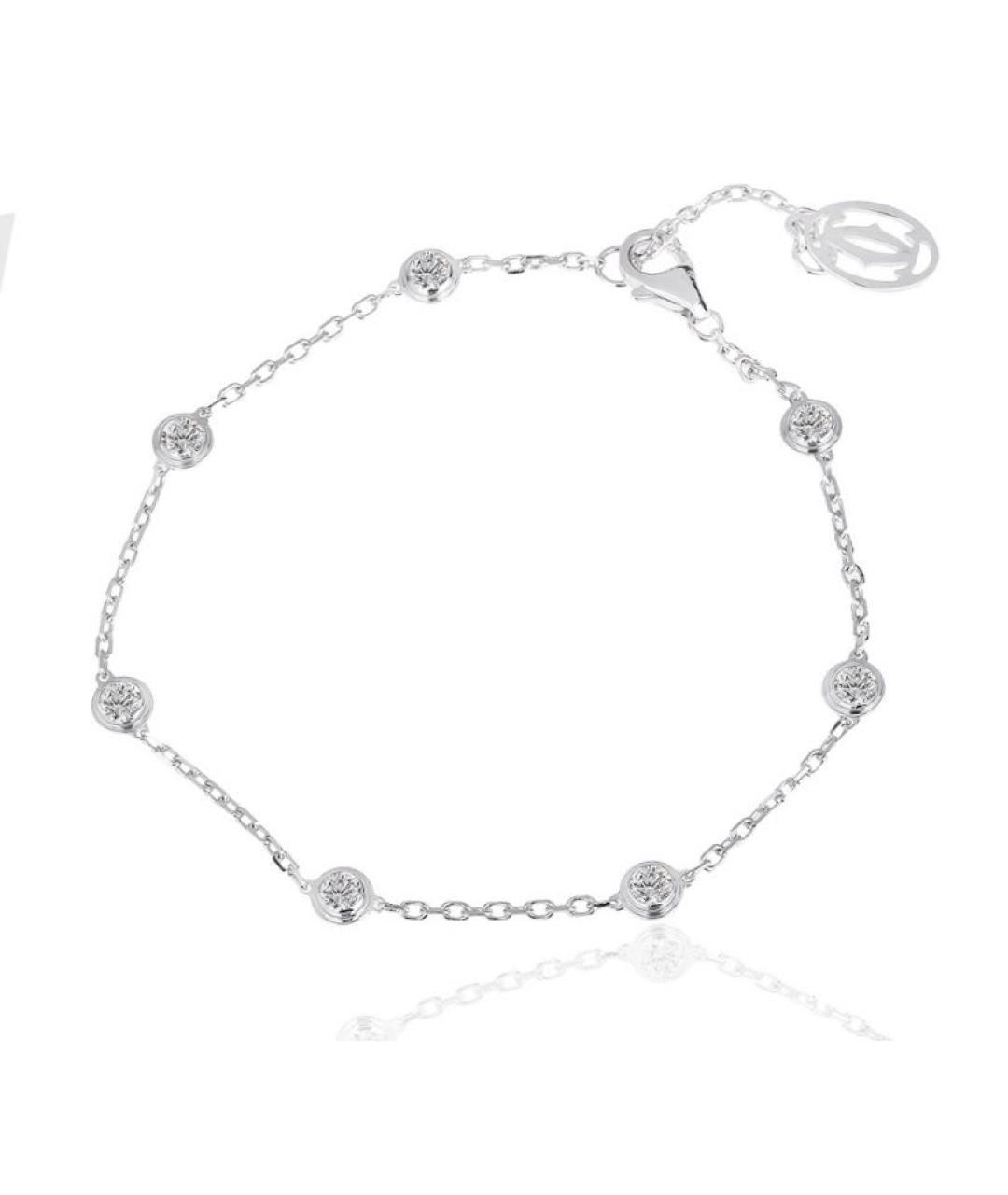 CARTIER Серебрянный браслет из белого золота, фото 4