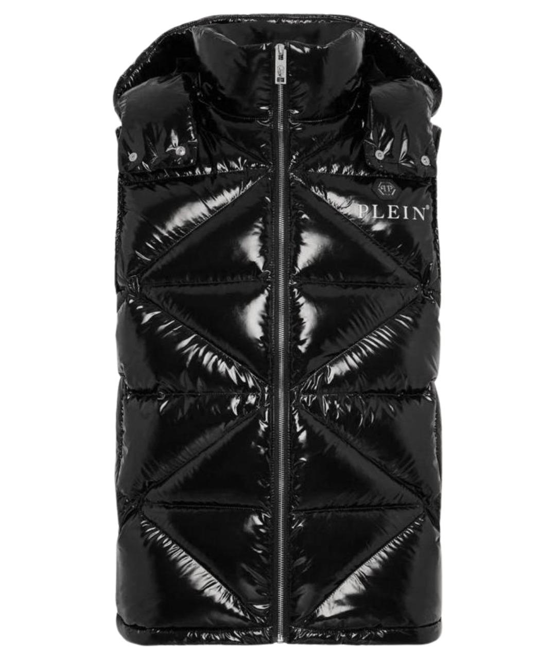 PHILIPP PLEIN Черный полиэстеровый жилет, фото 1