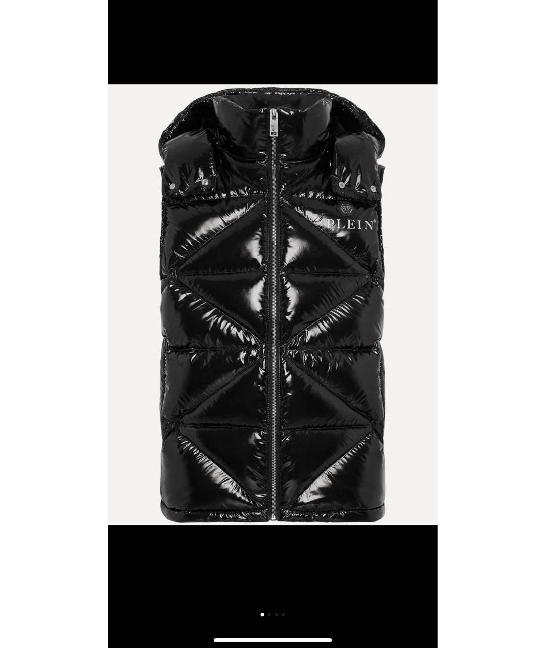 PHILIPP PLEIN Черный полиэстеровый жилет, фото 7