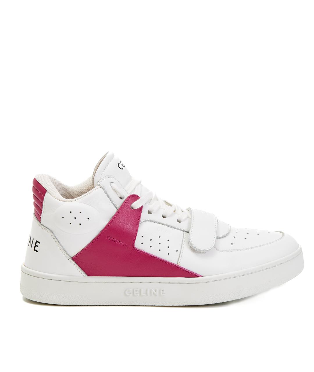 CELINE Белые кожаные кроссовки, фото 1