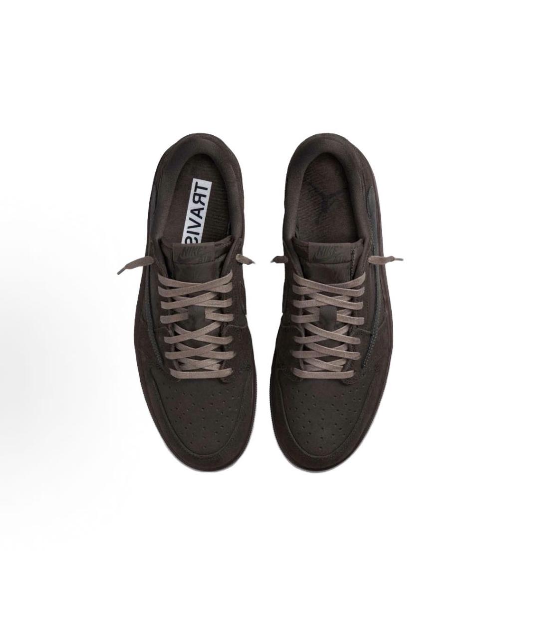 NIKE Коричневые низкие кроссовки / кеды, фото 4