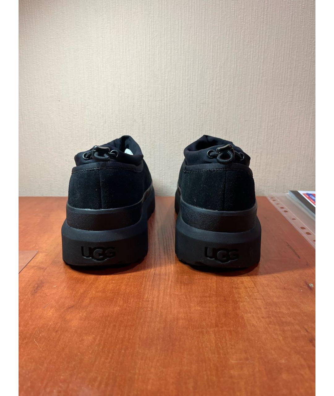 UGG AUSTRALIA Черные замшевые низкие ботинки, фото 4