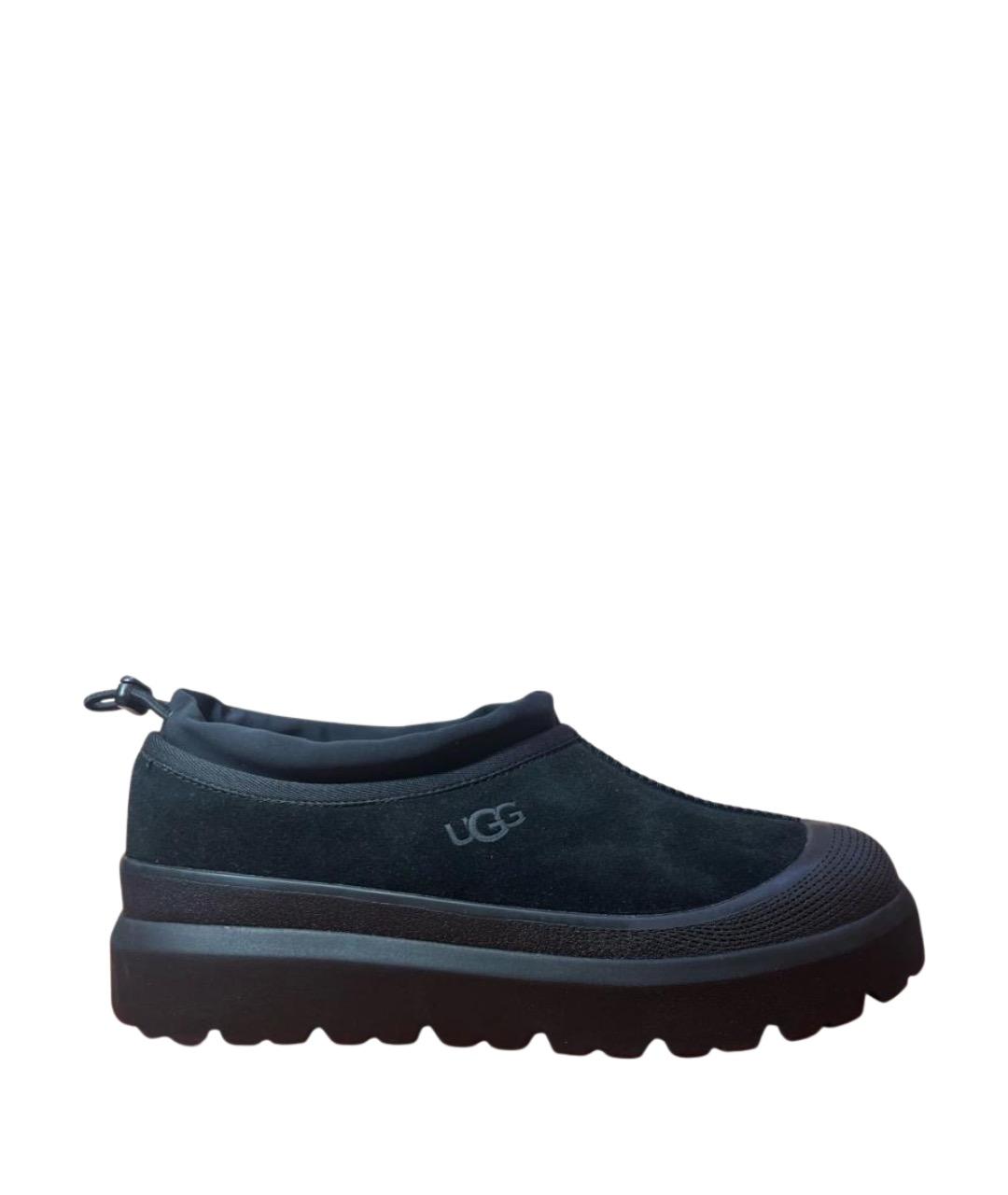 UGG AUSTRALIA Черные замшевые низкие ботинки, фото 1