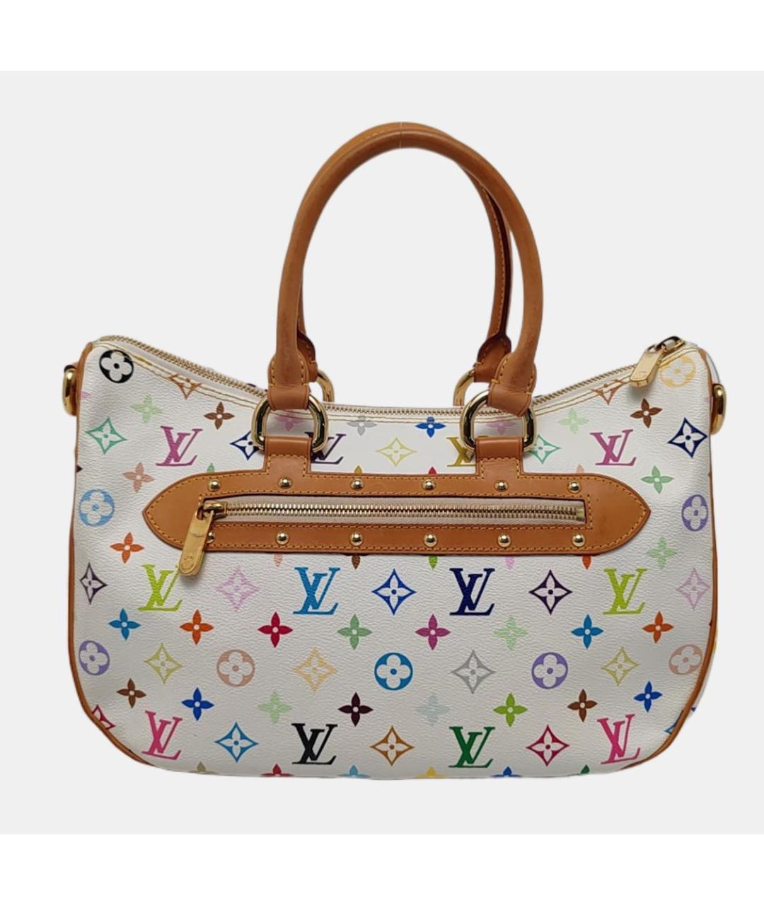 LOUIS VUITTON Белая кожаная сумка через плечо, фото 3