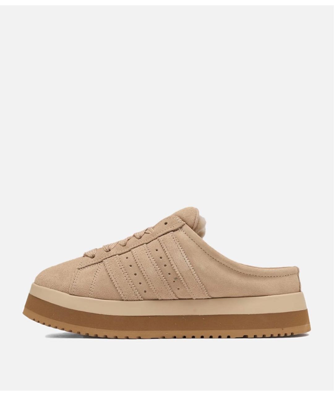 ADIDAS Бежевые замшевые мюли, фото 7