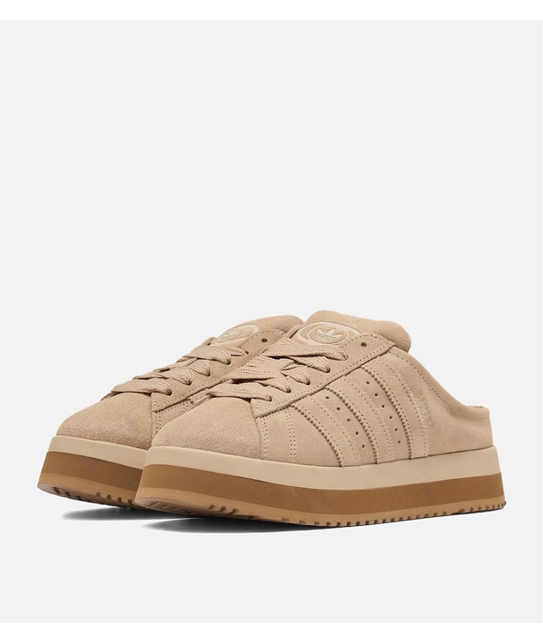 ADIDAS Бежевые замшевые мюли, фото 2