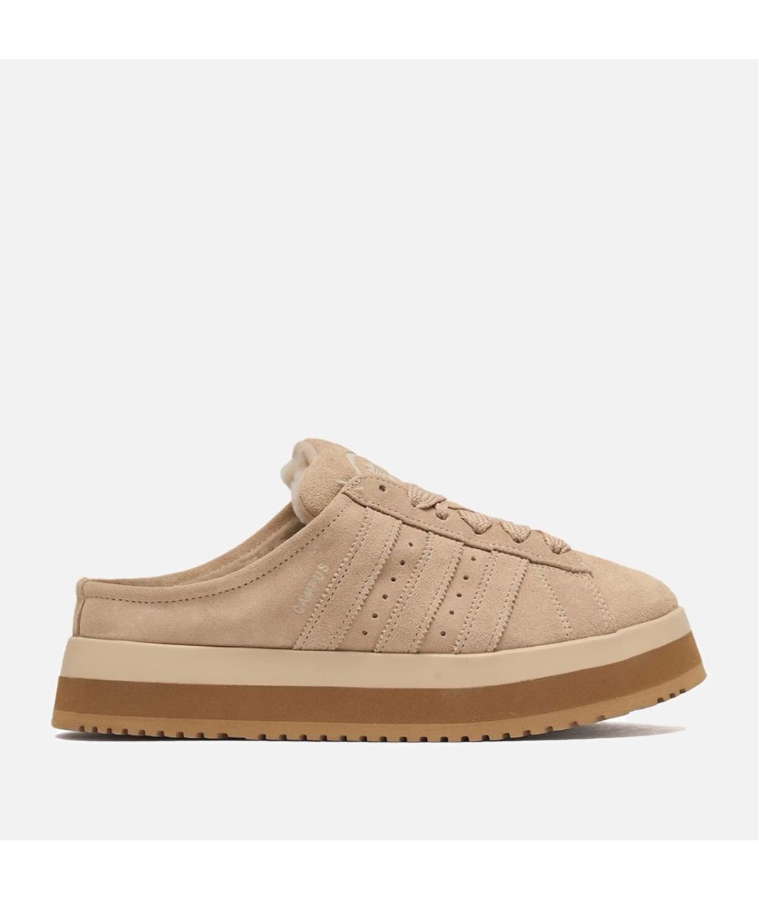 ADIDAS Бежевые замшевые мюли, фото 4