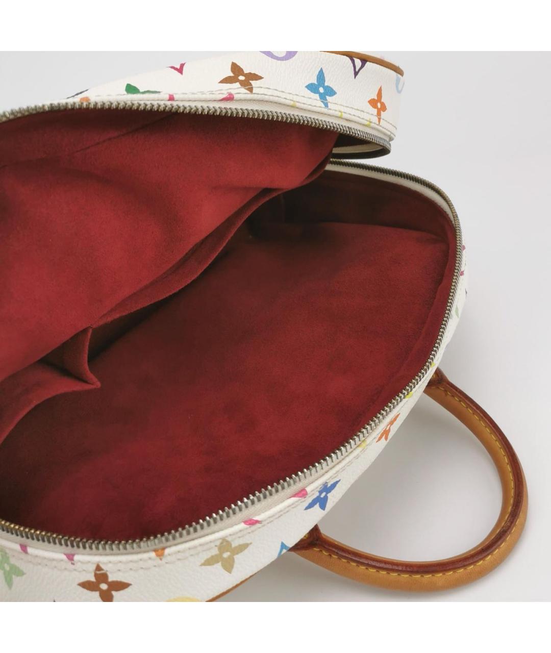 LOUIS VUITTON Белая кожаная сумка через плечо, фото 2