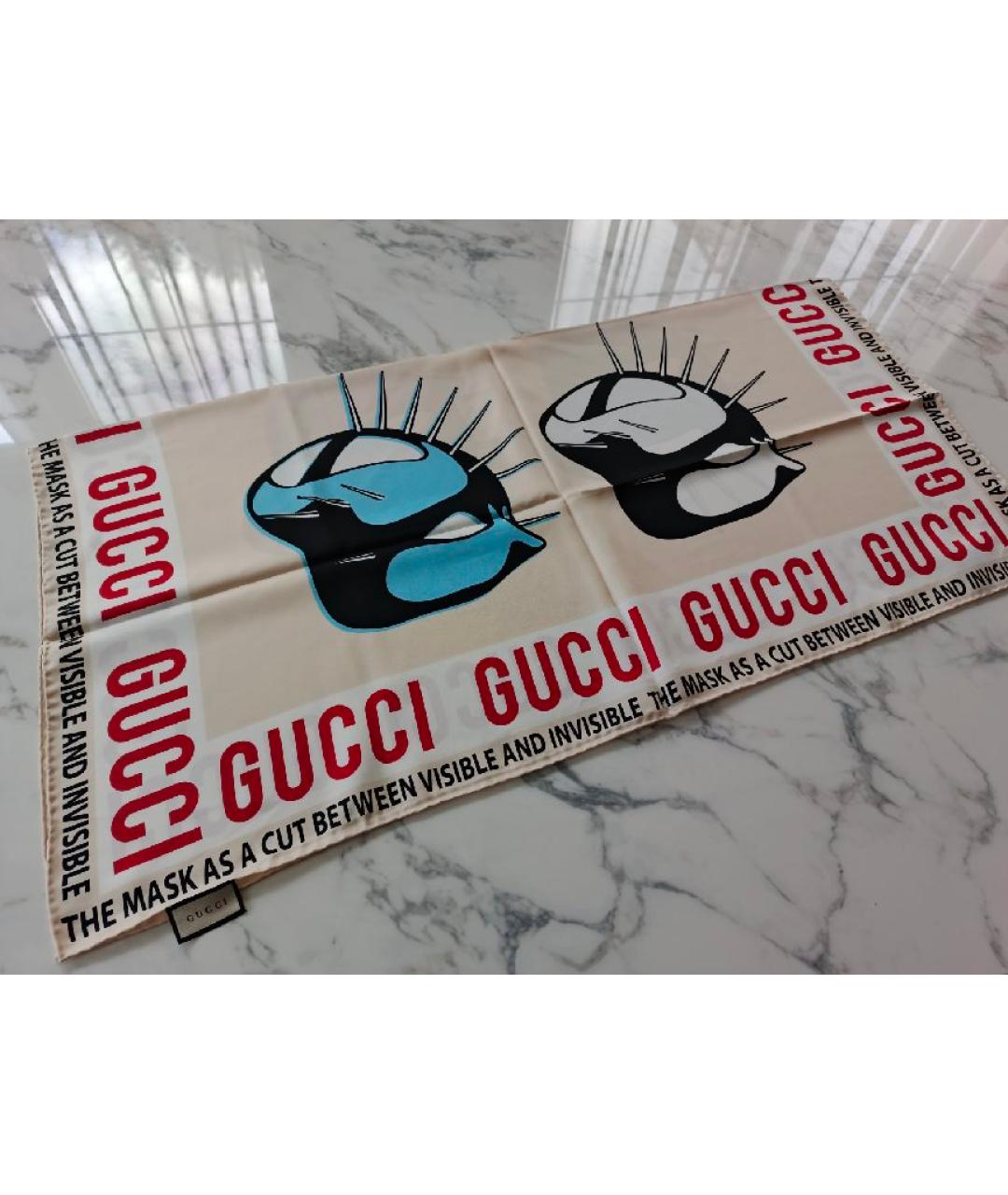 GUCCI Мульти шелковый платок, фото 5