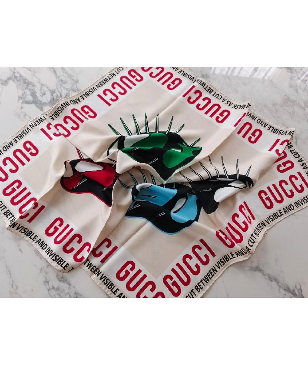 GUCCI Мульти шелковый платок, фото 3