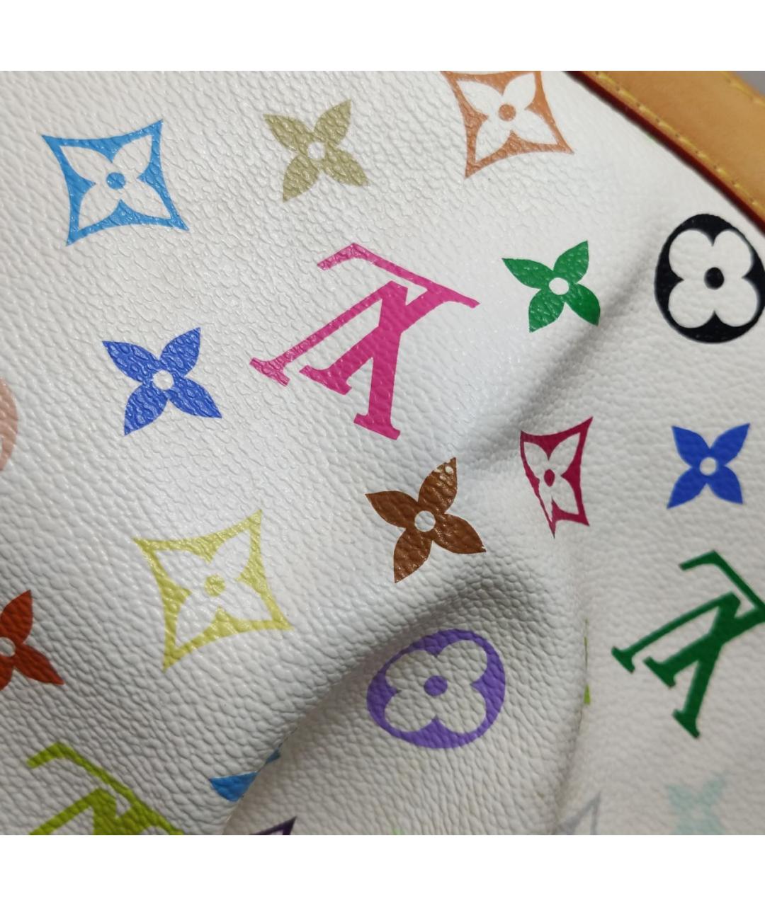 LOUIS VUITTON Белая кожаная сумка через плечо, фото 6