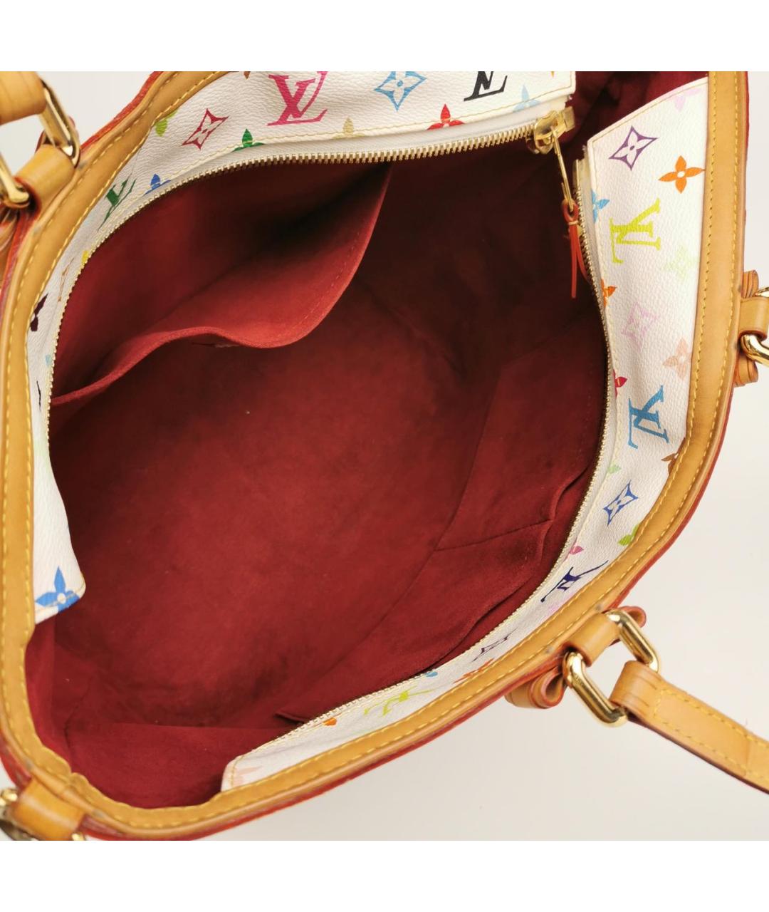 LOUIS VUITTON Белая кожаная сумка через плечо, фото 2