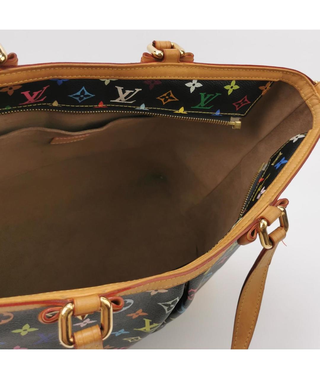 LOUIS VUITTON Черная кожаная сумка через плечо, фото 4
