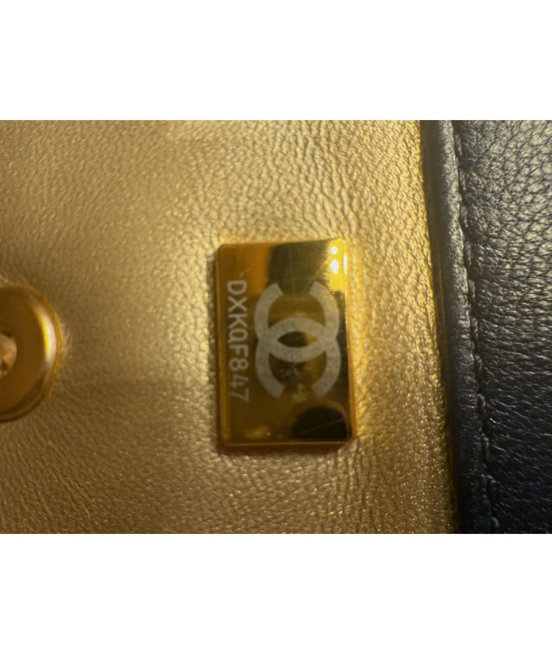 CHANEL Черная кожаная сумка через плечо, фото 4