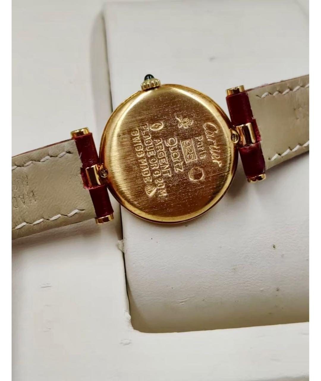 CARTIER Бордовые часы, фото 4