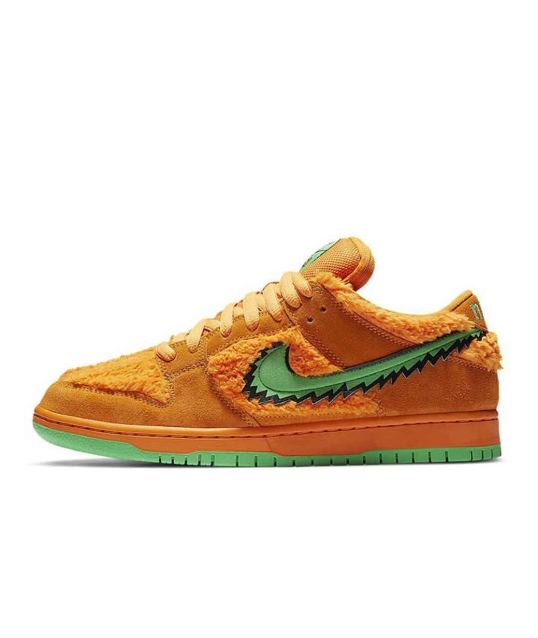 NIKE Оранжевое кожаные кроссовки, фото 5