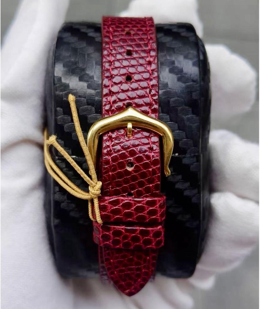 CARTIER Красные часы, фото 5