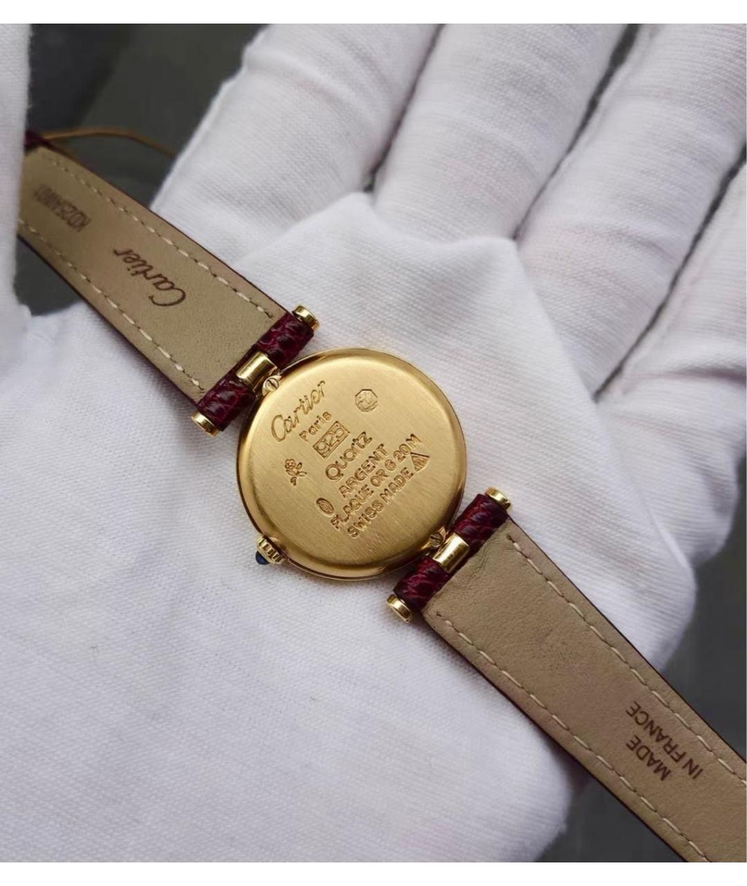 CARTIER Красные часы, фото 6