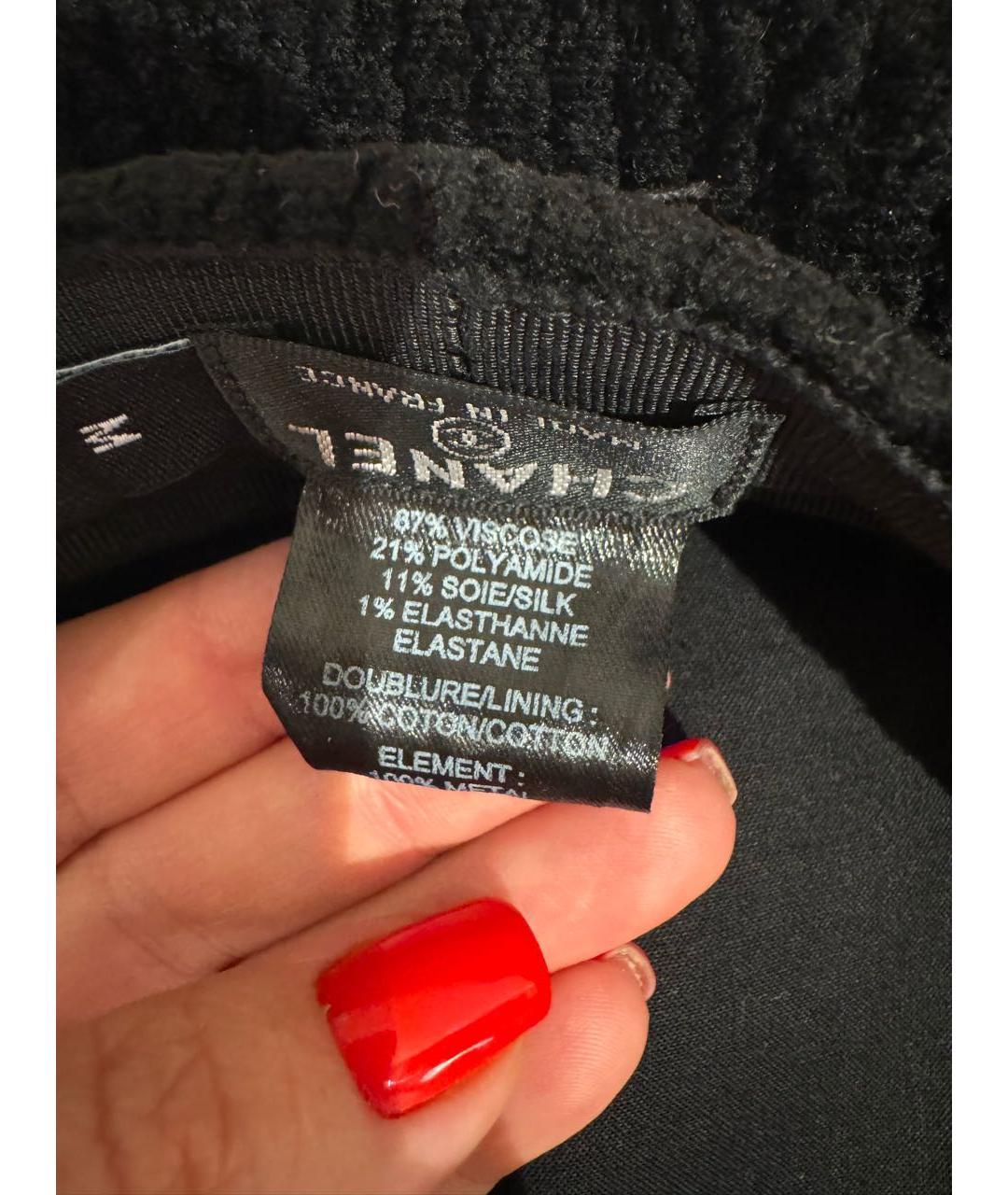 CHANEL Черная кепка, фото 2