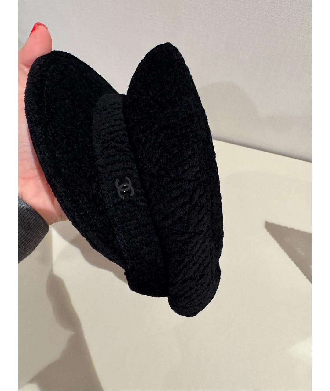 CHANEL Черная кепка, фото 3