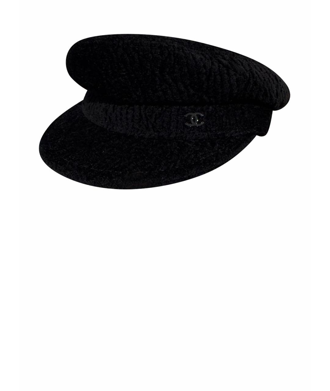 CHANEL Черная кепка, фото 1