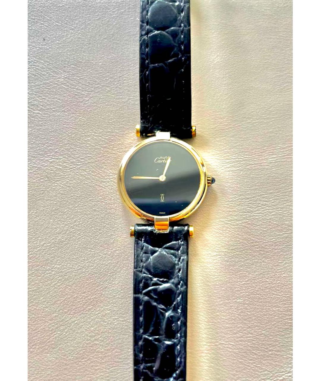 CARTIER Черные часы, фото 5