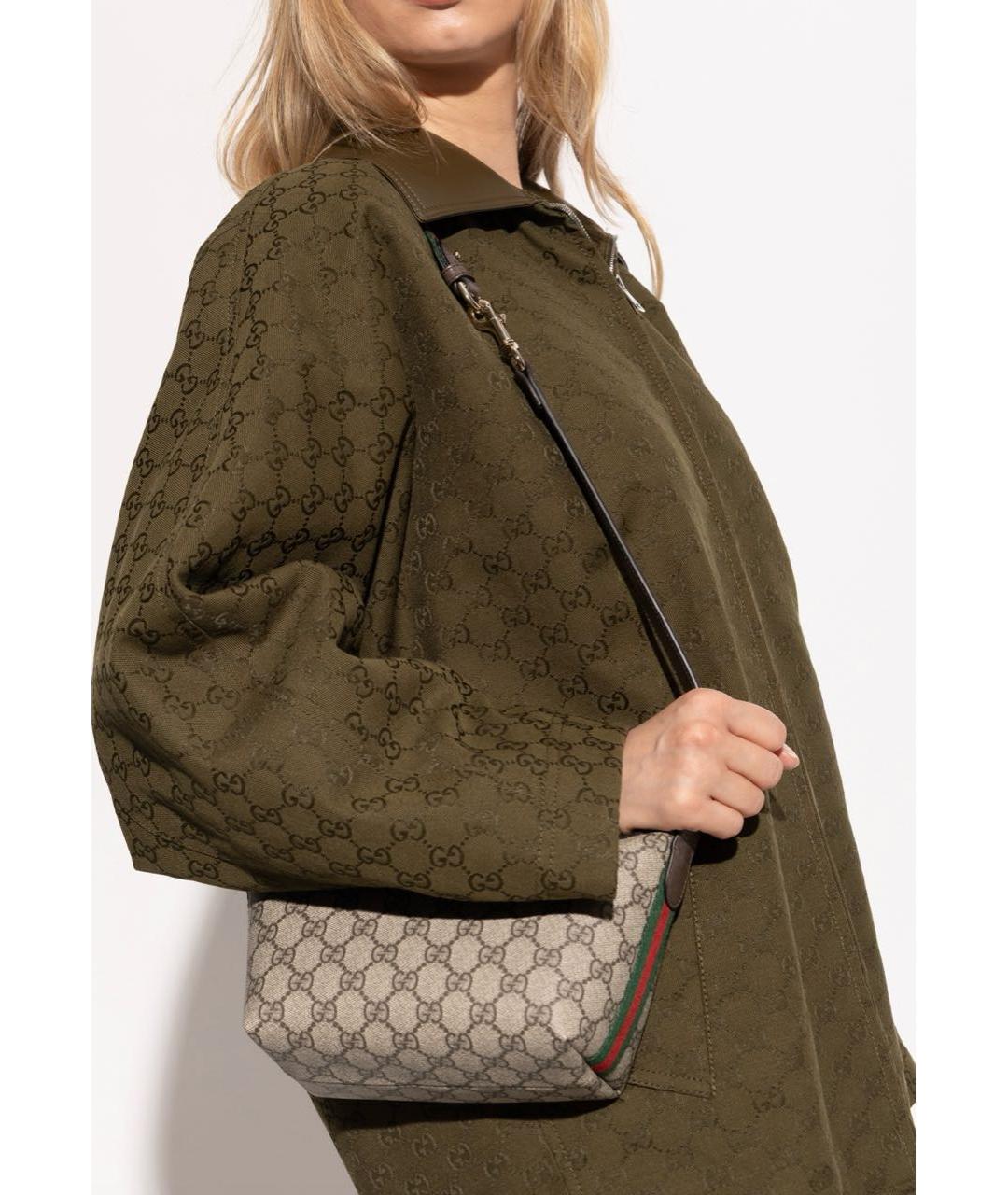 GUCCI Коричневая сумка с короткими ручками, фото 7