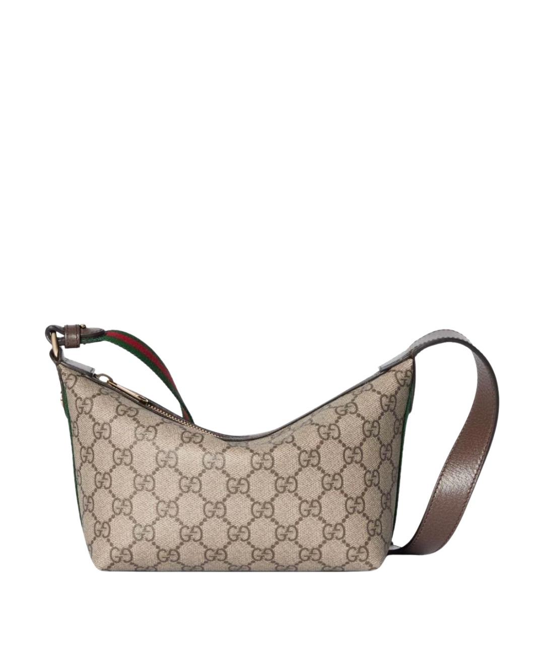 GUCCI Коричневая сумка с короткими ручками, фото 1