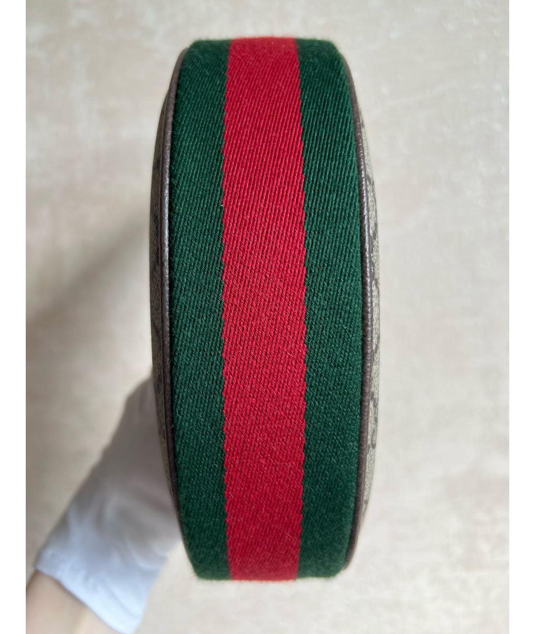 GUCCI Коричневая кожаная сумка с короткими ручками, фото 5