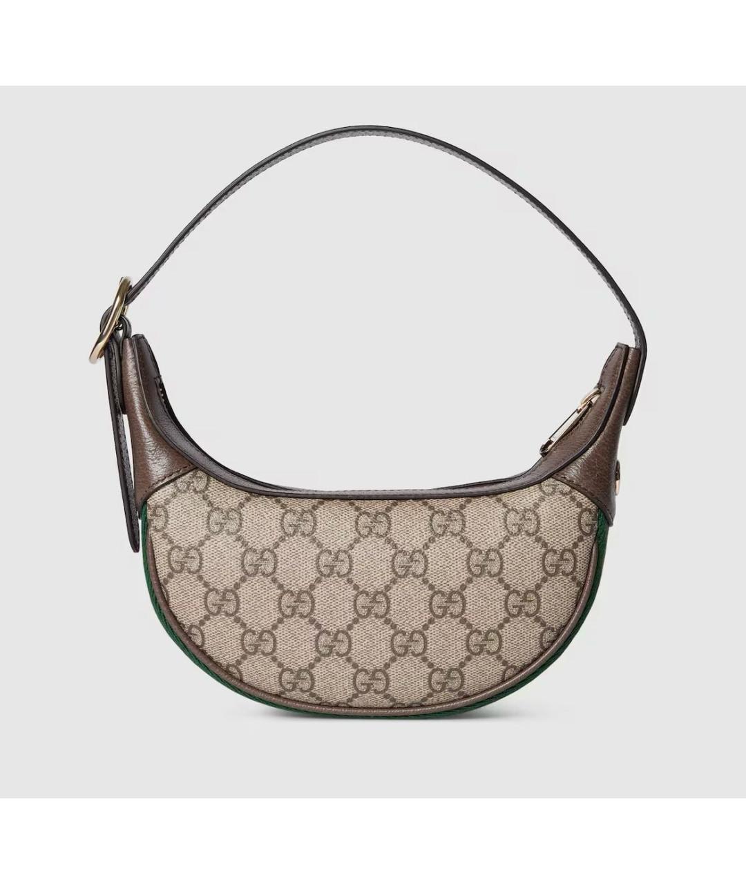 GUCCI Коричневая кожаная сумка с короткими ручками, фото 9
