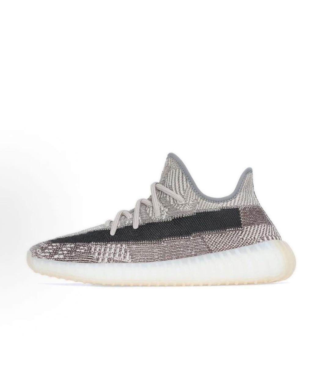 ADIDAS YEEZY Серые текстильные низкие кроссовки / кеды, фото 5