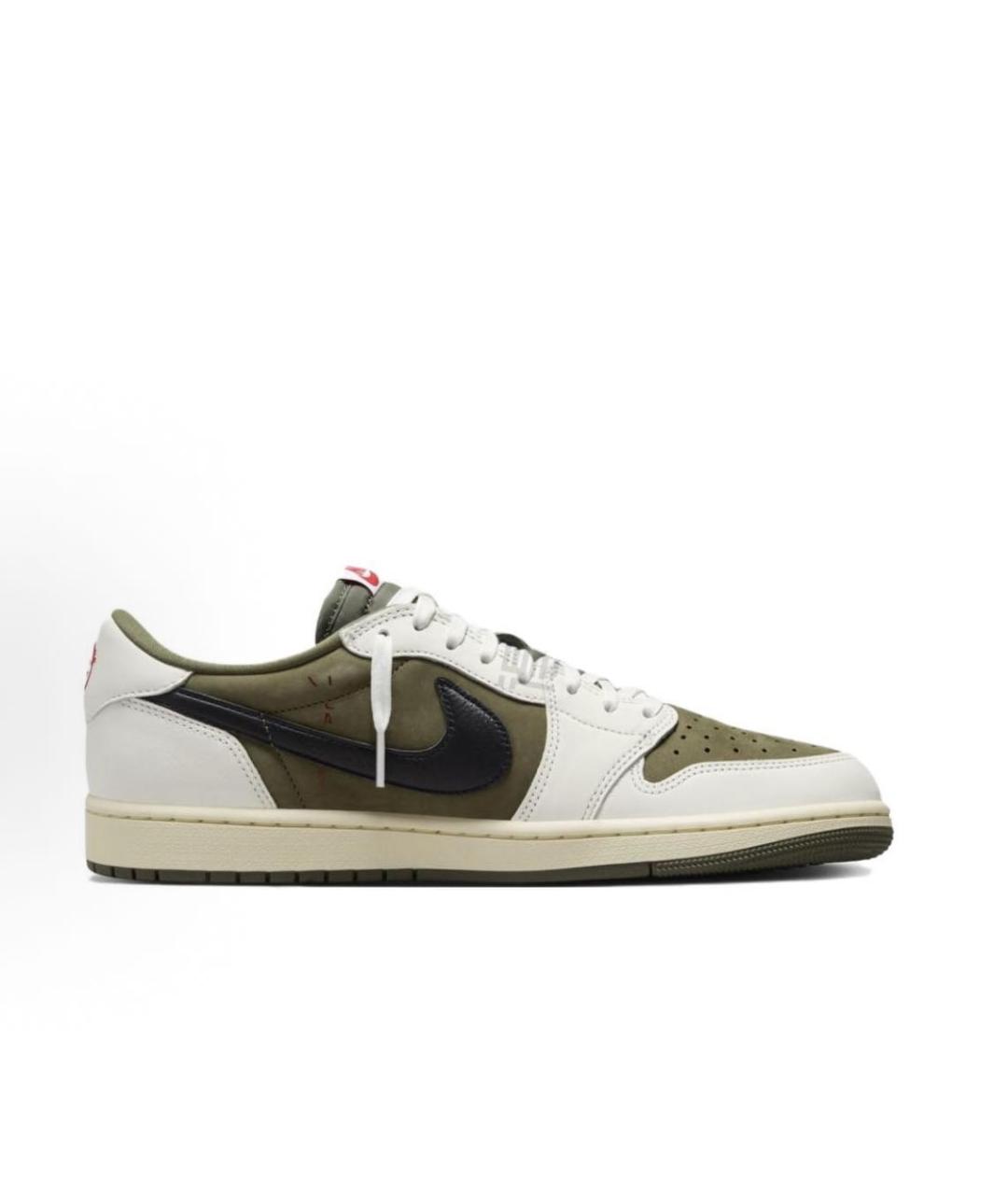NIKE Хаки кожаные кроссовки, фото 4