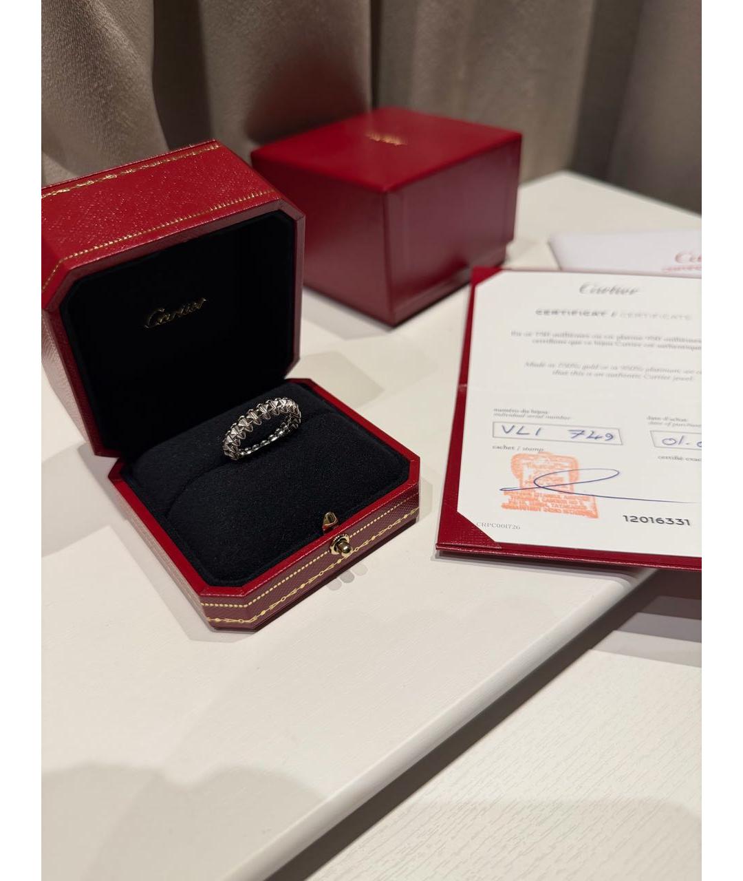 CARTIER Серебряное кольцо из белого золота, фото 2