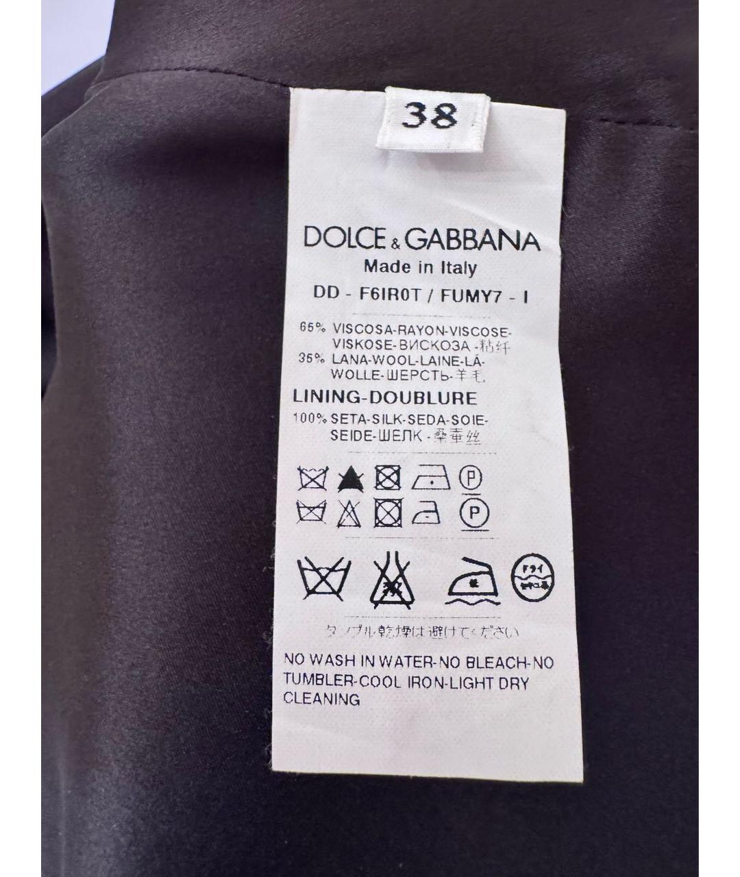 DOLCE&GABBANA Красное вискозное повседневное платье, фото 5