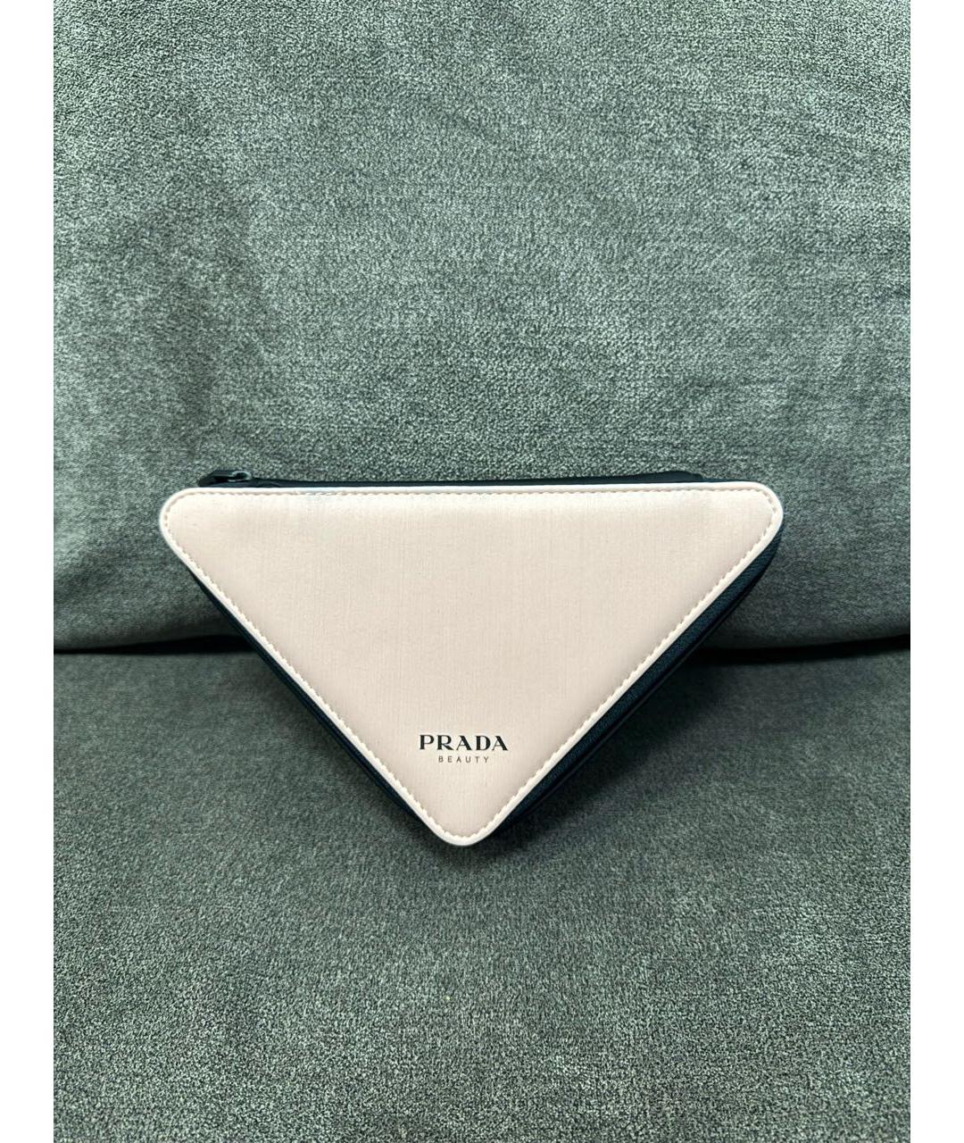 PRADA Коралловая тканевая косметичка, фото 3
