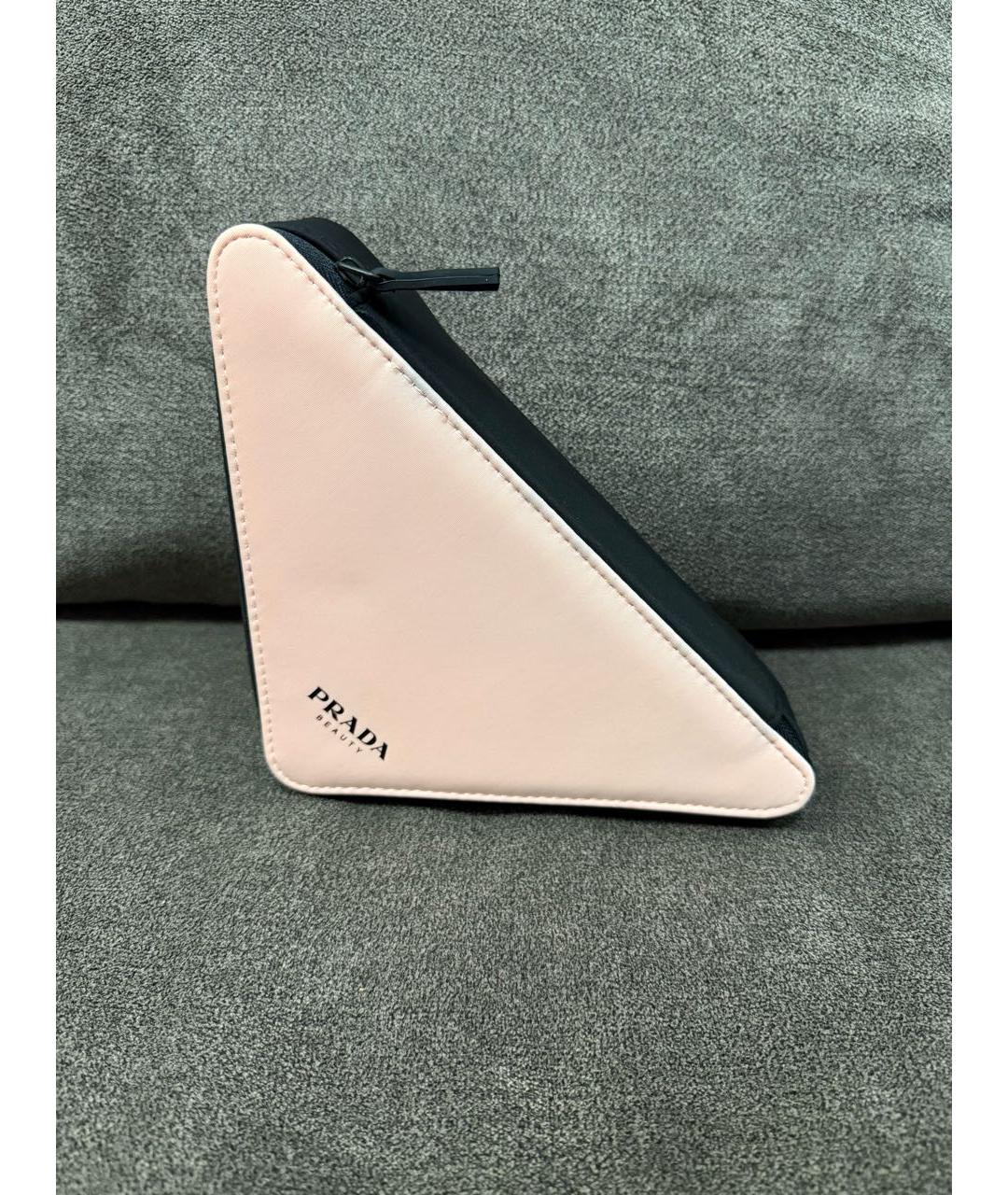 PRADA Коралловая тканевая косметичка, фото 2