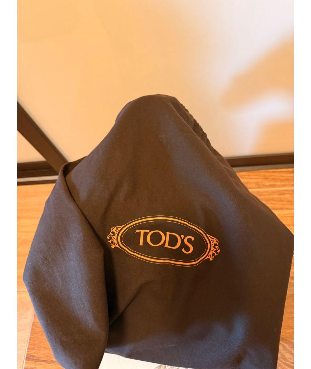 TOD'S Коричневая кожаная сумка через плечо, фото 5